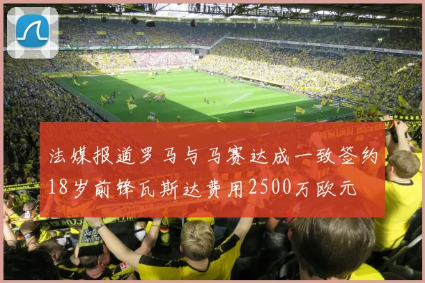 法媒报道罗马与马赛达成一致签约18岁前锋瓦斯达费用2500万欧元